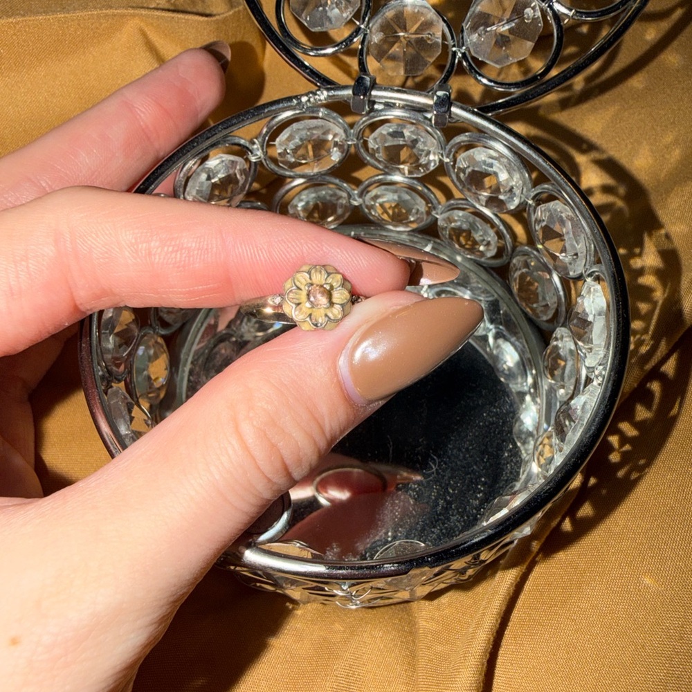Pandora Gold Flower Ring